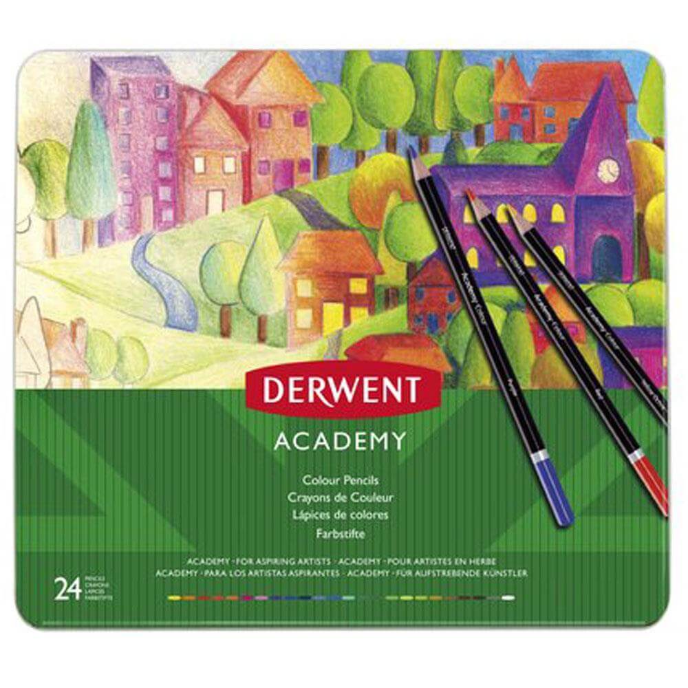 Derwent Academy 24 Colour Pencil Tin